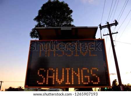 Massive savings electronic  billboard