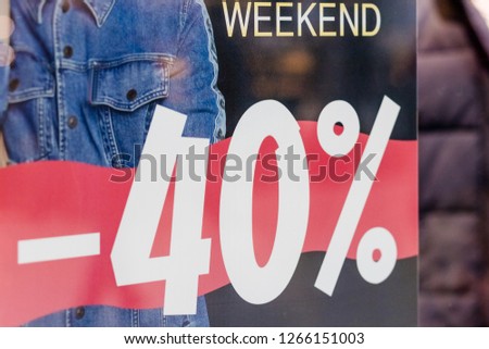 40 off discount promotion sale poster, banner. Precious Paper cut with Real red for your shopping.unique selling poster banner promotion offer percent discount ads.Best shopping concept.Midseason