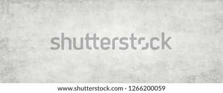 Long wide panoramic background texture in horizontal position.
Monochrome texture background with white and gray color.Grunge old wall texture, concrete cement background.
