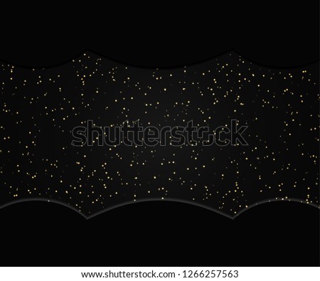 Abstract black template background for design. Vector illustration