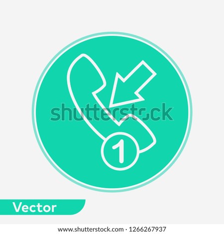 Phone call vector icon sign symbol