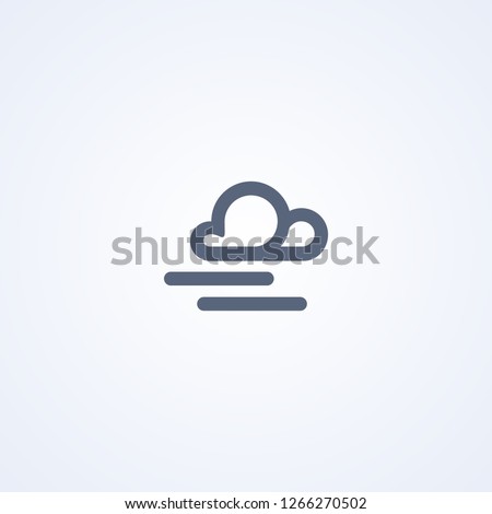 Windy, weather, vector best line icon on white background , EPS 10