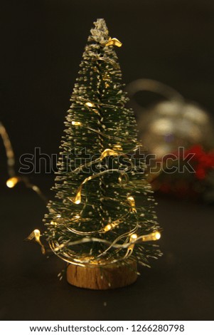 Christmas tree on a black background
