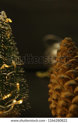 Christmas tree on a black background