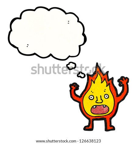 fire cartoon character