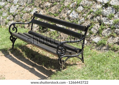 
a nice garden bench