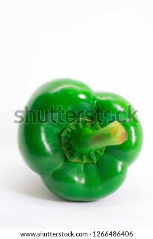Green chili paste on a white background, top view, flat paste - picture