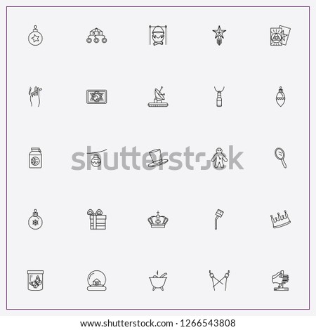 icon set about magic with keywords voodoo, moon walker and cauldron