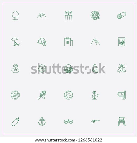 icon set about summer with keywords shorts, lemon and butterfly in jar