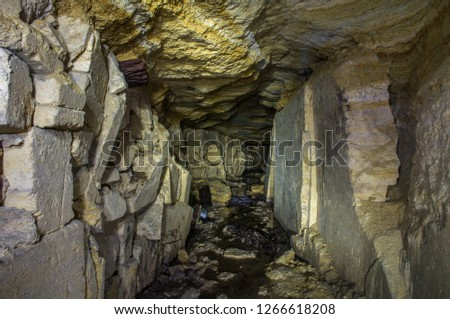 Old Odessa mine limestone mining