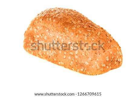 white background bread