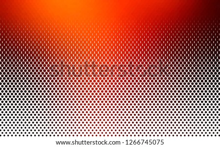 Light Red, Yellow vector backdrop with dots. Modern abstract illustration with colorful water drops. Pattern for ads, leaflets.