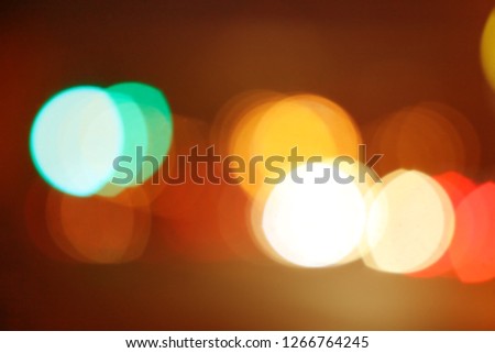 Light bokeh background , soft blur , Orange