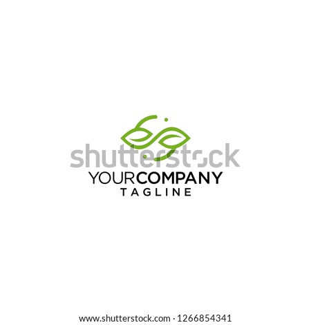 infinity leaves logo nature leaf vector icon