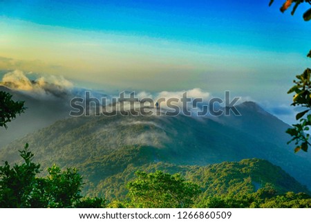 Monkey mountain at  DA Nang, Viet Nam Royalty-Free Stock Photo #1266860509