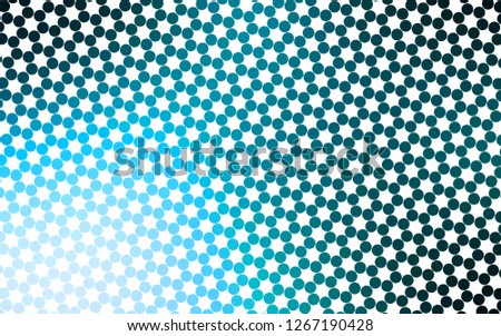 Light BLUE vector layout with circle shapes. Blurred decorative design in abstract style with bubbles. Pattern for ads, booklets.