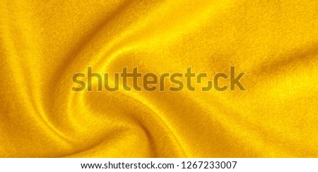 pattern, texture, background, warm wool, yellow fabric. About This fabric is quite thin. It has a variety of yarns with very small color variations for a clear final look with a subtle sheen.