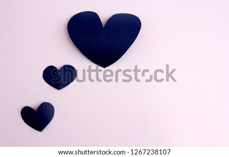 Heart shape Valentin Day with white background.