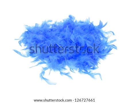 Boa feathers isolated against a white background Royalty-Free Stock Photo #126727661