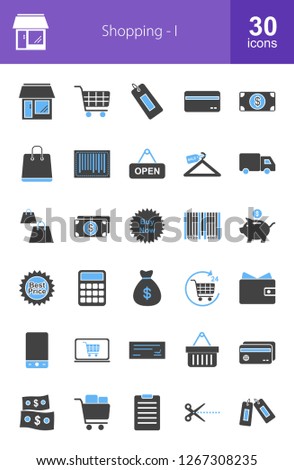 Shopping Filled Icons