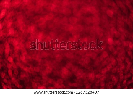 Blur neon red light valentine  background. Bokeh dots in vintage style. Luxury and classy valentine's day celebration party textured backdrop.