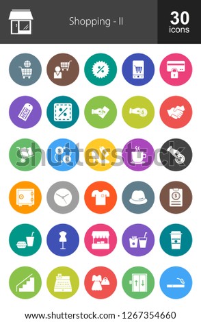 Shopping Filled Icons