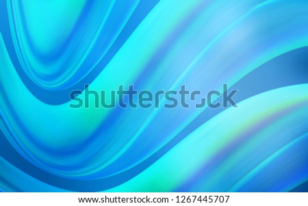 Light BLUE vector background with bent ribbons. An elegant bright illustration with gradient. The template for cell phone backgrounds.