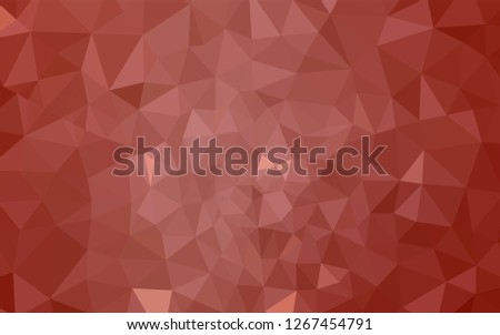 Light Orange vector polygon abstract background. Shining colorful illustration with triangles. A new texture for your web site.