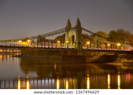 Hammersmith Bridge in West London