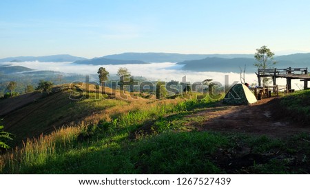 
The morning mist in Phu Kho Viewpoint, Na Haeo District, Loei Province Royalty-Free Stock Photo #1267527439