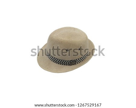 hat isolated on white background. Clipping Path