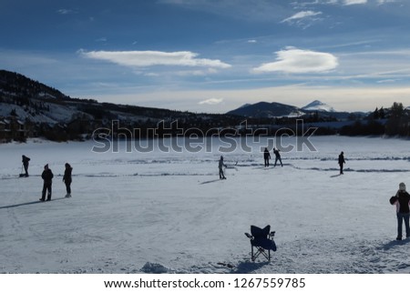 Ice skating in Dillon, CO