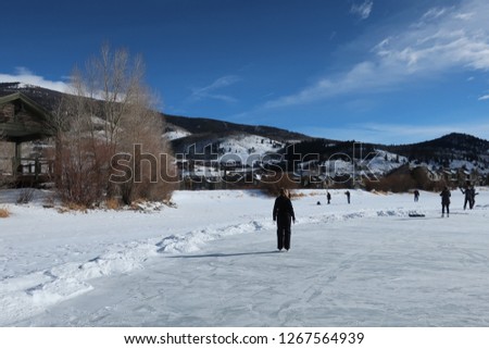Ice skating in Colorado