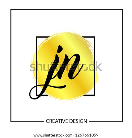 Initial Letter JN Logo Template Design