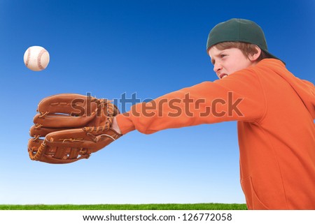 Young baseball player
