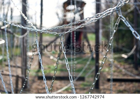 children's Playground of chains