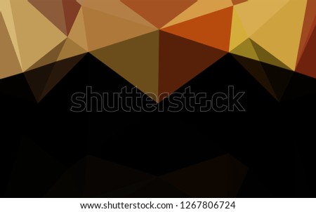 Dark Orange vector shining hexagonal background. Glitter abstract illustration with an elegant design. The completely new template can be used for your brand book.
