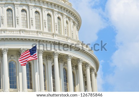 US Capitol building - Washington DC Royalty-Free Stock Photo #126785846