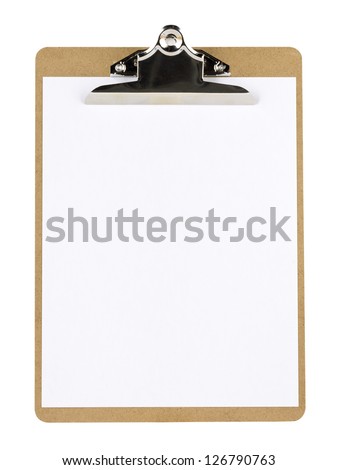 Close-up image of a notepad with blank paper. Royalty-Free Stock Photo #126790763