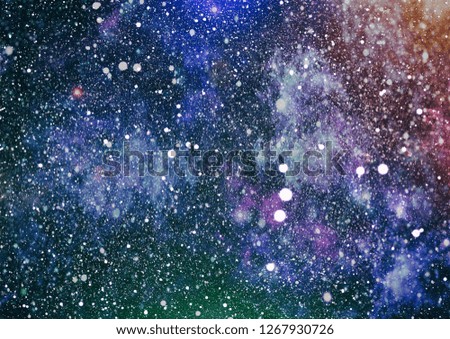 nebula and open cluster of stars in the universe. Elements of this image furnished by NASA.