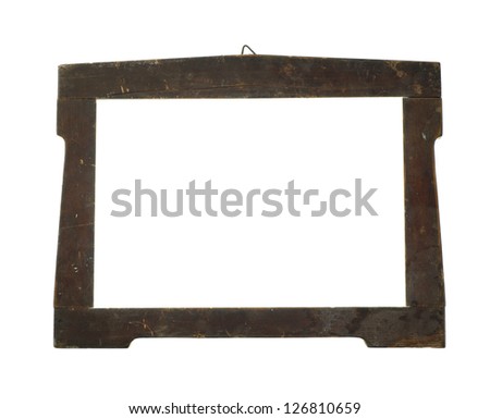 Ancient wooden frame