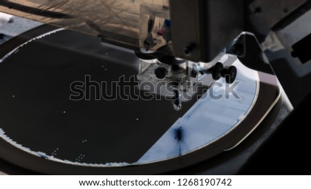 silicon wafer in die attach machine in semiconductor manufacturing