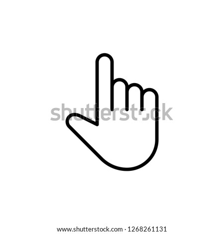 Click icon. Mouse sign Royalty-Free Stock Photo #1268261131