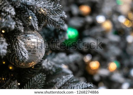 Christmas background with christmass balls - Soft focus