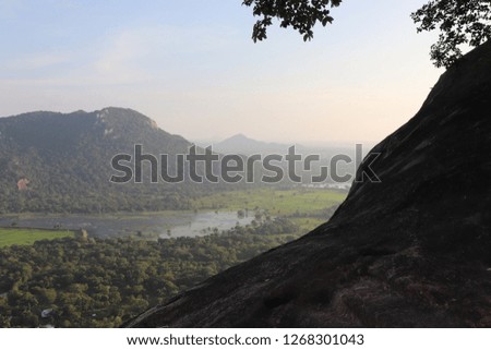 Mountain and lake views in Sri Lanka