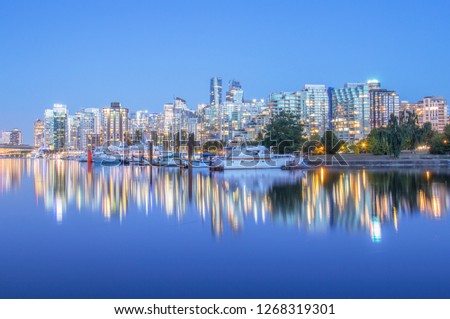 Vancouver Skyline Reflection