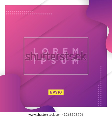 Abstract Minimal geometric vector multicolored background with shadow and lines. Dynamic shapes composition. Eps10 vector