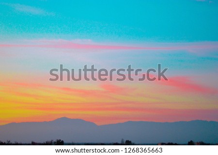 A picture of a sunset