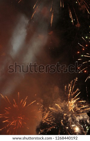 New Year Firework background colorful design