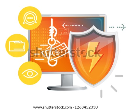 Cyber Security Concept - Illustration as EPS 10 File
